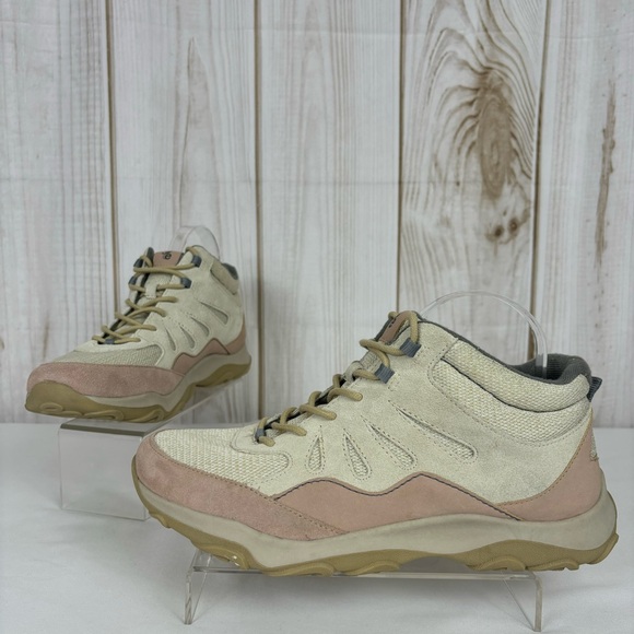 Earth Origins Hiking Boots Tristan Suede Mesh Hikers Shoes Sand White Size 11 - Picture 1 of 13